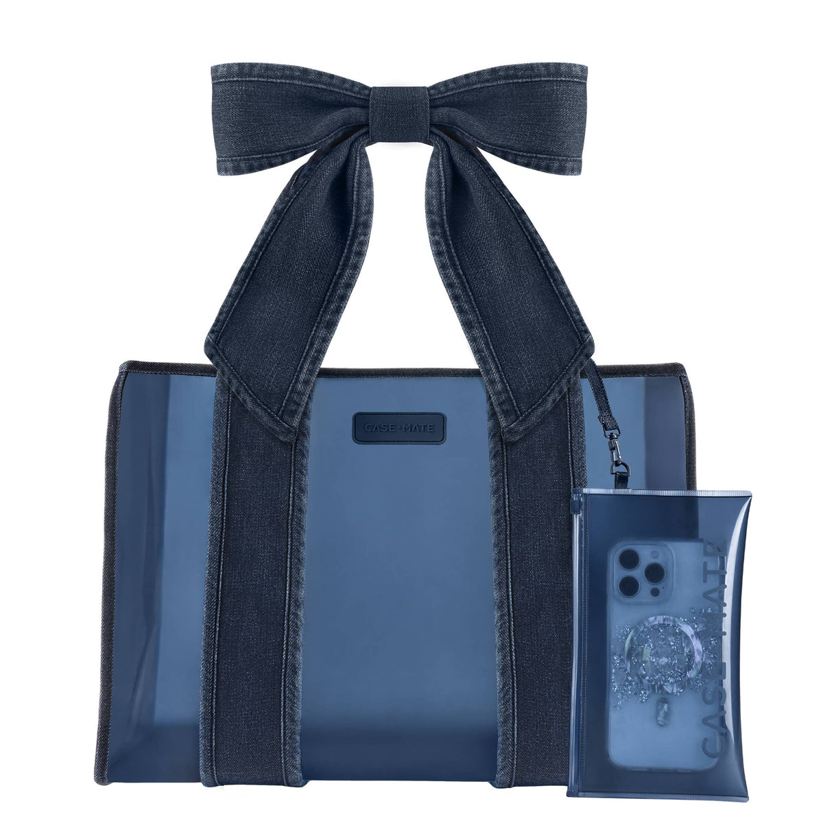 Case-Mate Denim Bow Jelly Tote Bag (Classic)