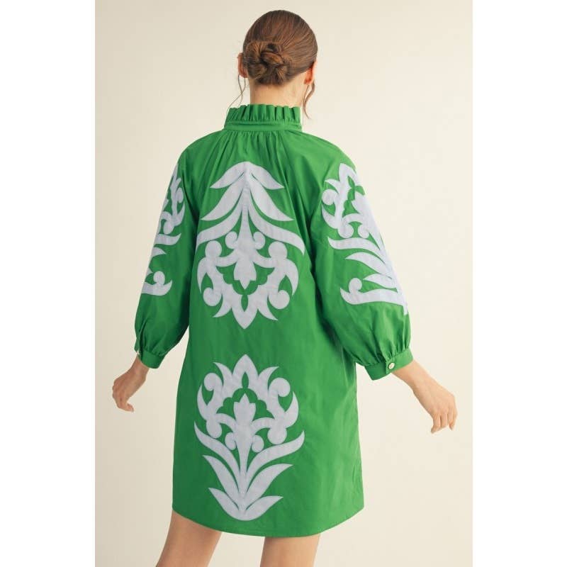 NEW floral applique shift dress
