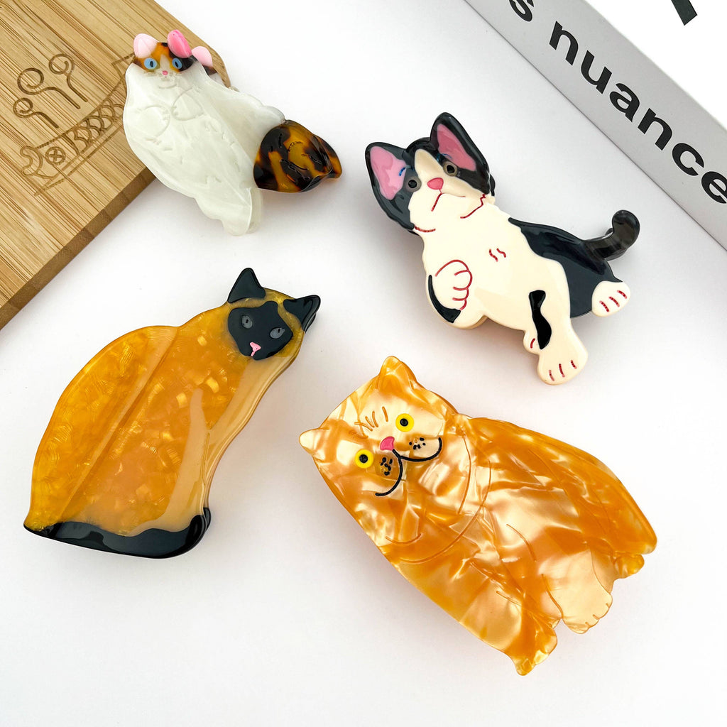 Adorable New Kitten Claw Clip, Pet Cat Hair Clip