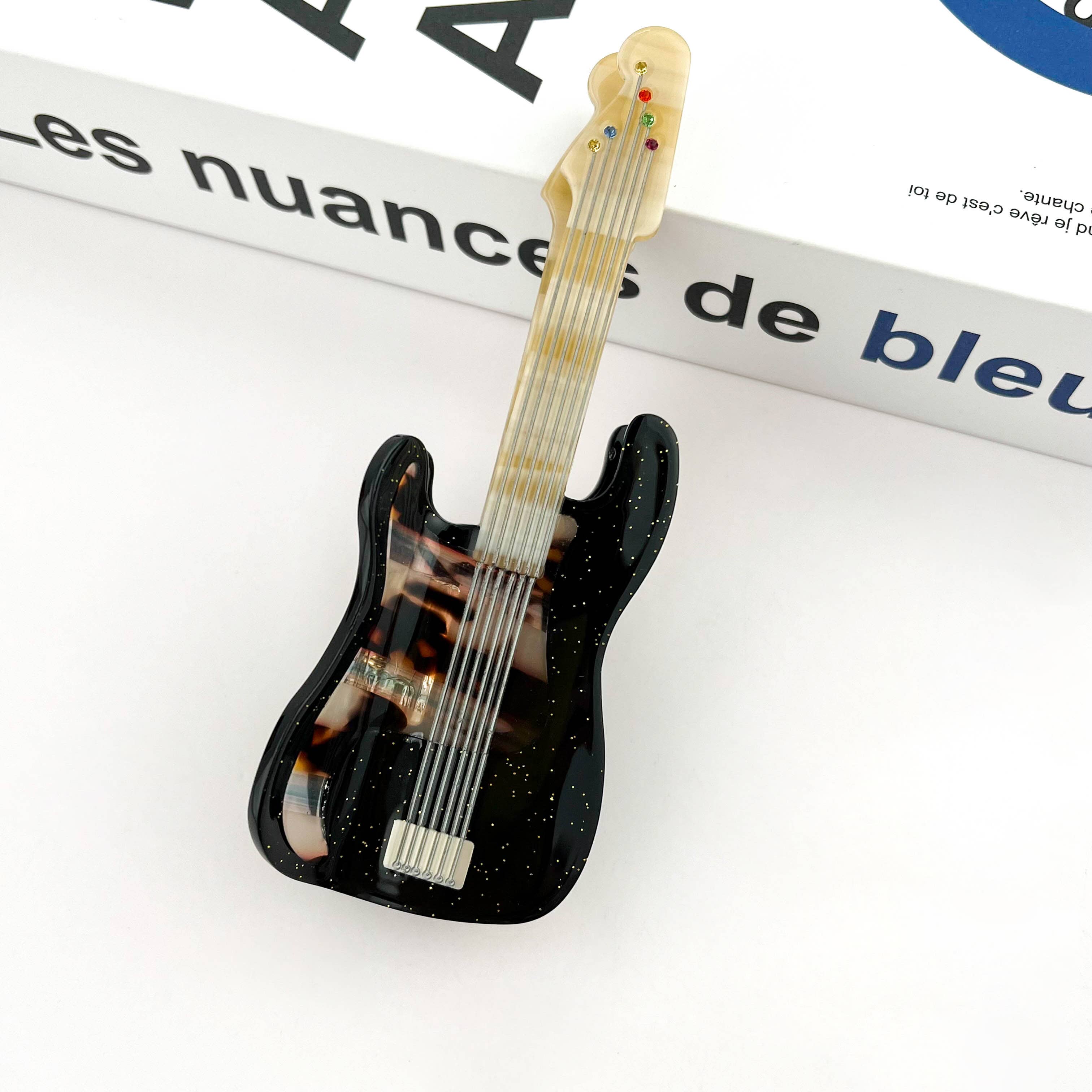 Electric Guitar Claw Clip, Musical Instrument Hair Clip