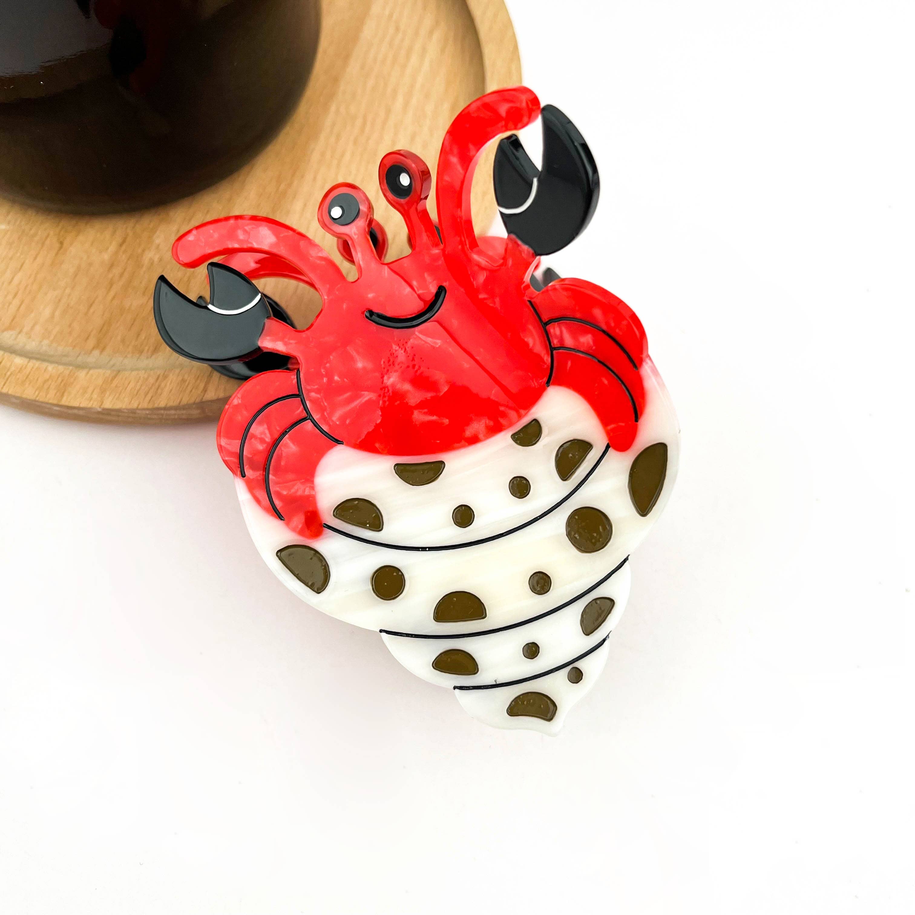 Hermit Crab Claw Clip, Acetate Hair Clip