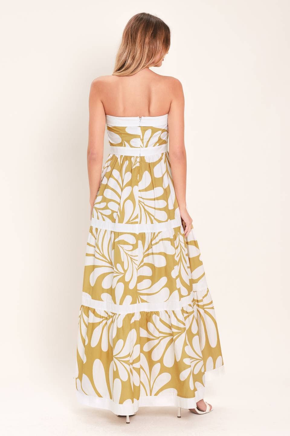 A printed woven maxi dress - ID23796