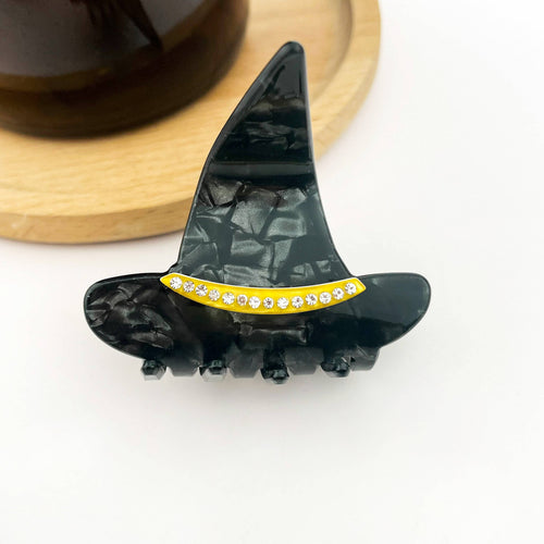 Black Witch Hat Hair Claw Clip, Halloween Hair Accessories