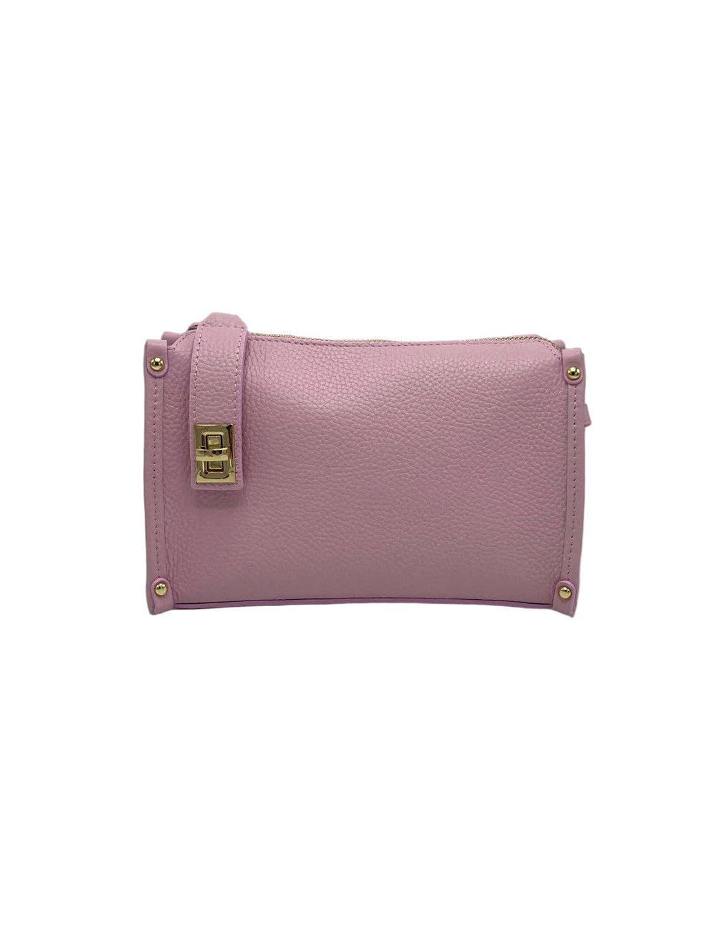 Genuine Leather Boxy Crossbody Bag, Made in Italy, art. 112759