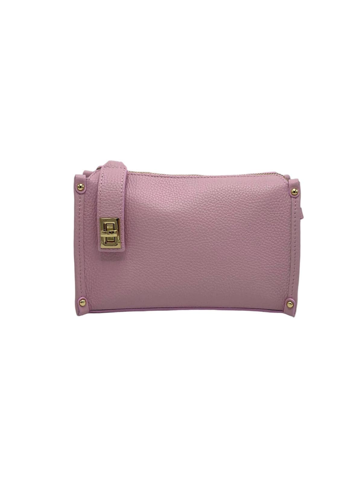 Genuine Leather Boxy Crossbody Bag, Made in Italy, art. 112759