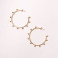 14K Gold-Dipped Studded Post Earring