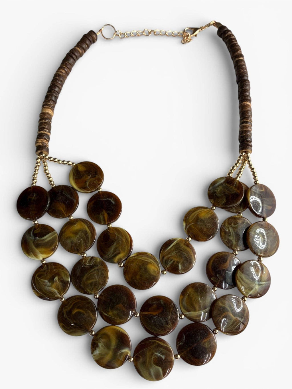 N5103 | Layered Acrylic Short Necklace | WZD2463