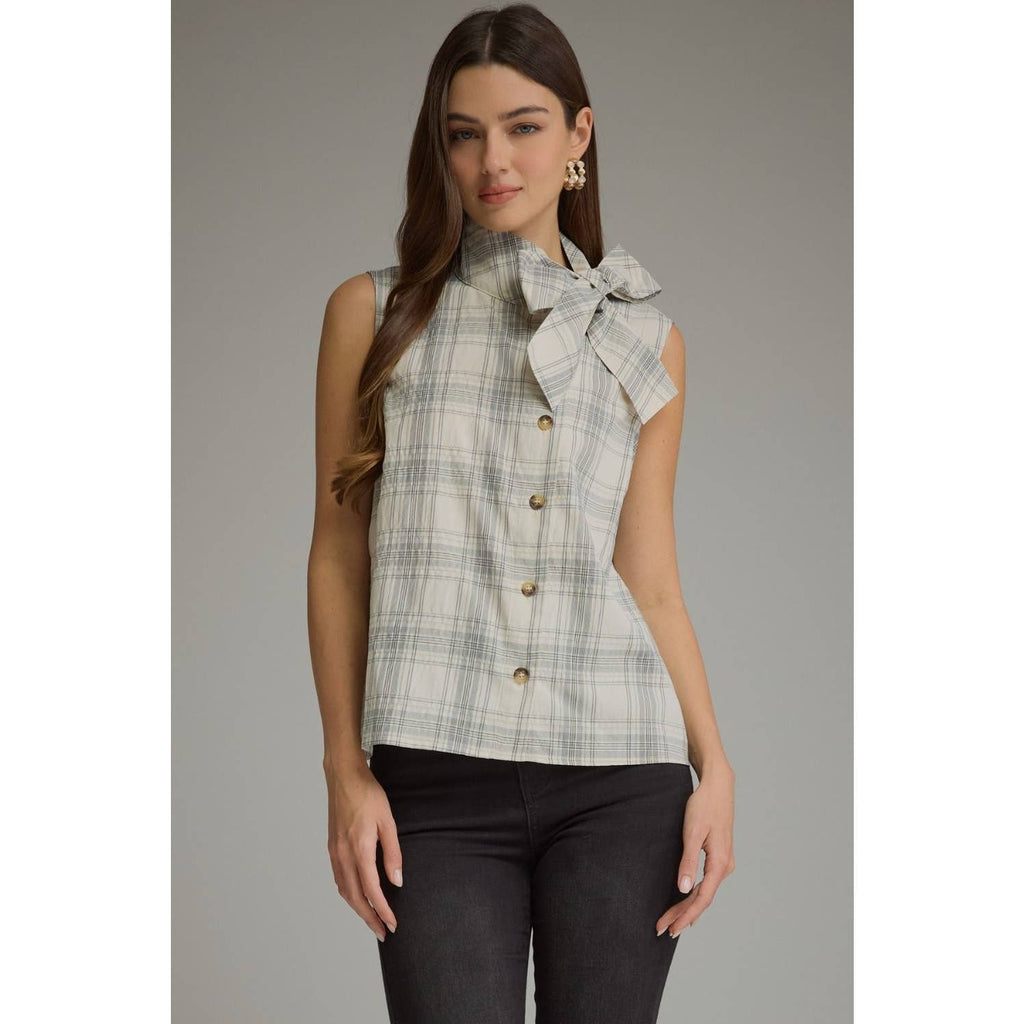 NEW Plaid sleeveless top