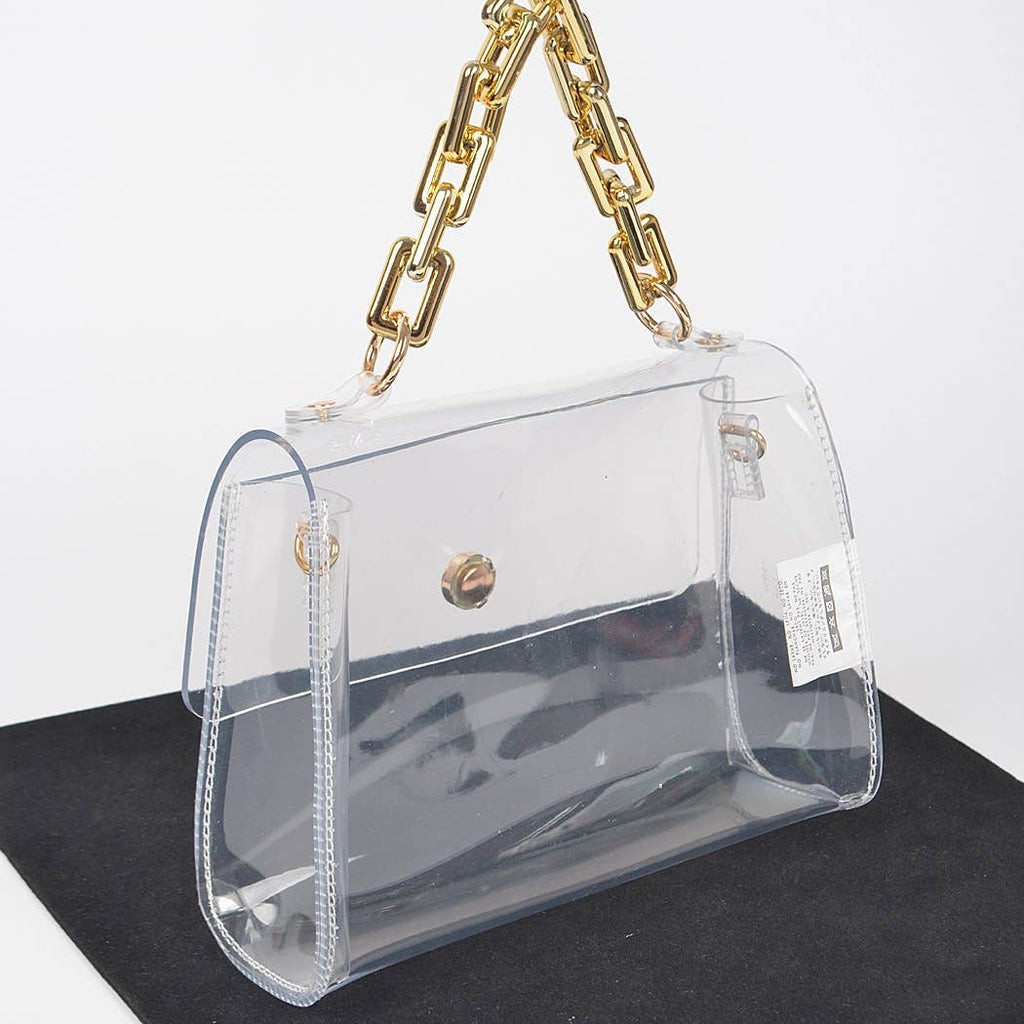 Transparent Big Chain Bag