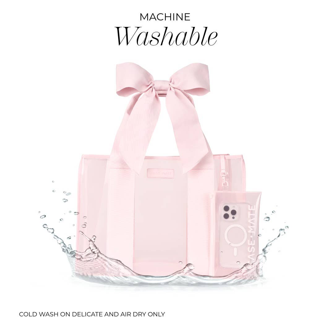 Case-Mate Ballet Pink Bow Jelly Tote Bag (Classic)