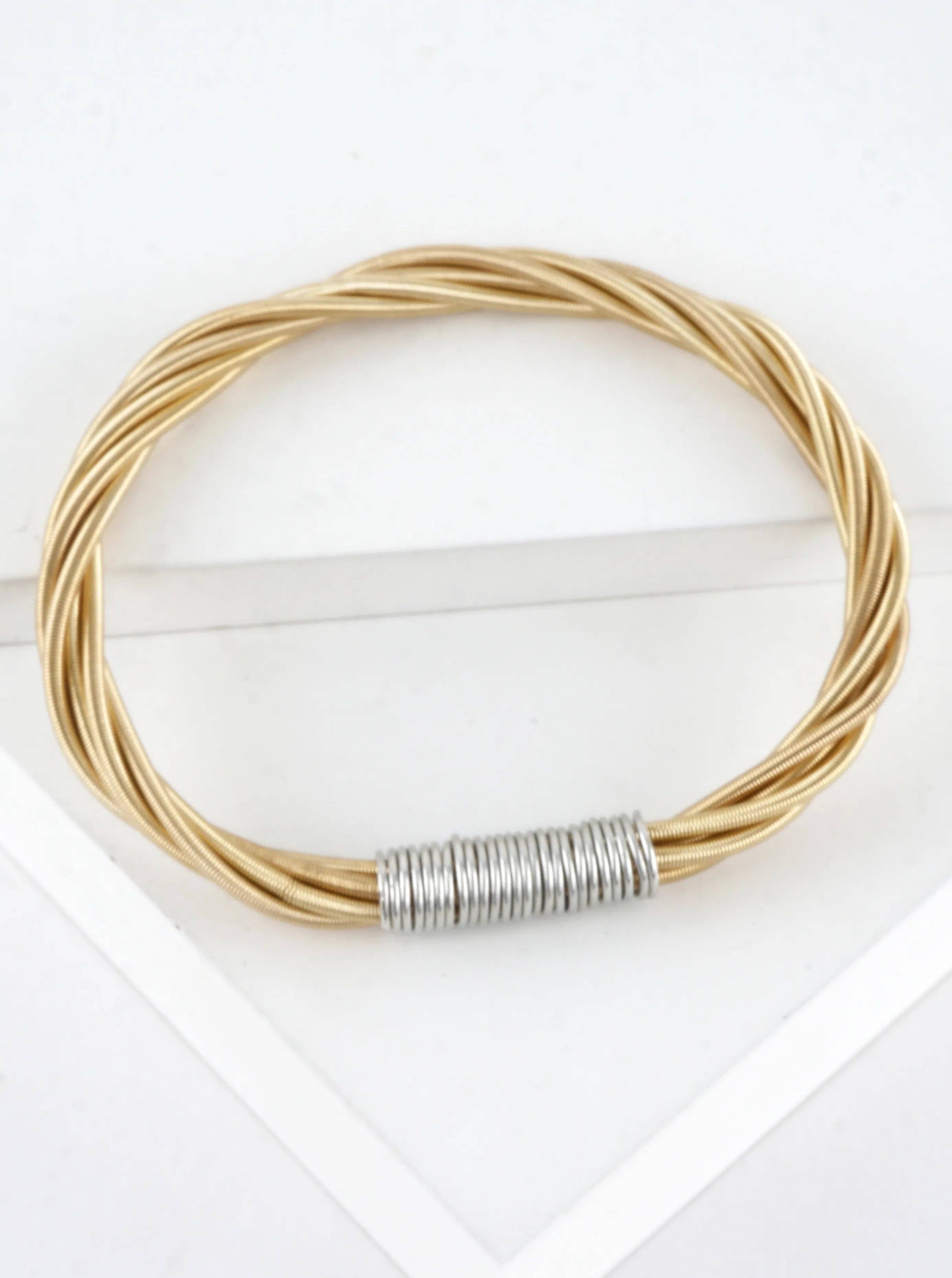 Wired Stretch Piano Wire Bracelet
