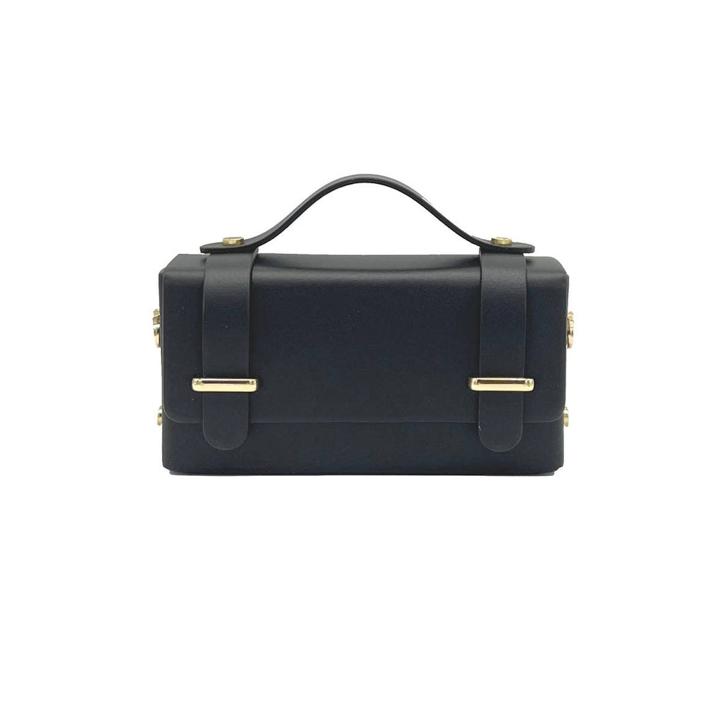 Genuine leather mini clutch bag with chain, Made in Italy, art. 112591New