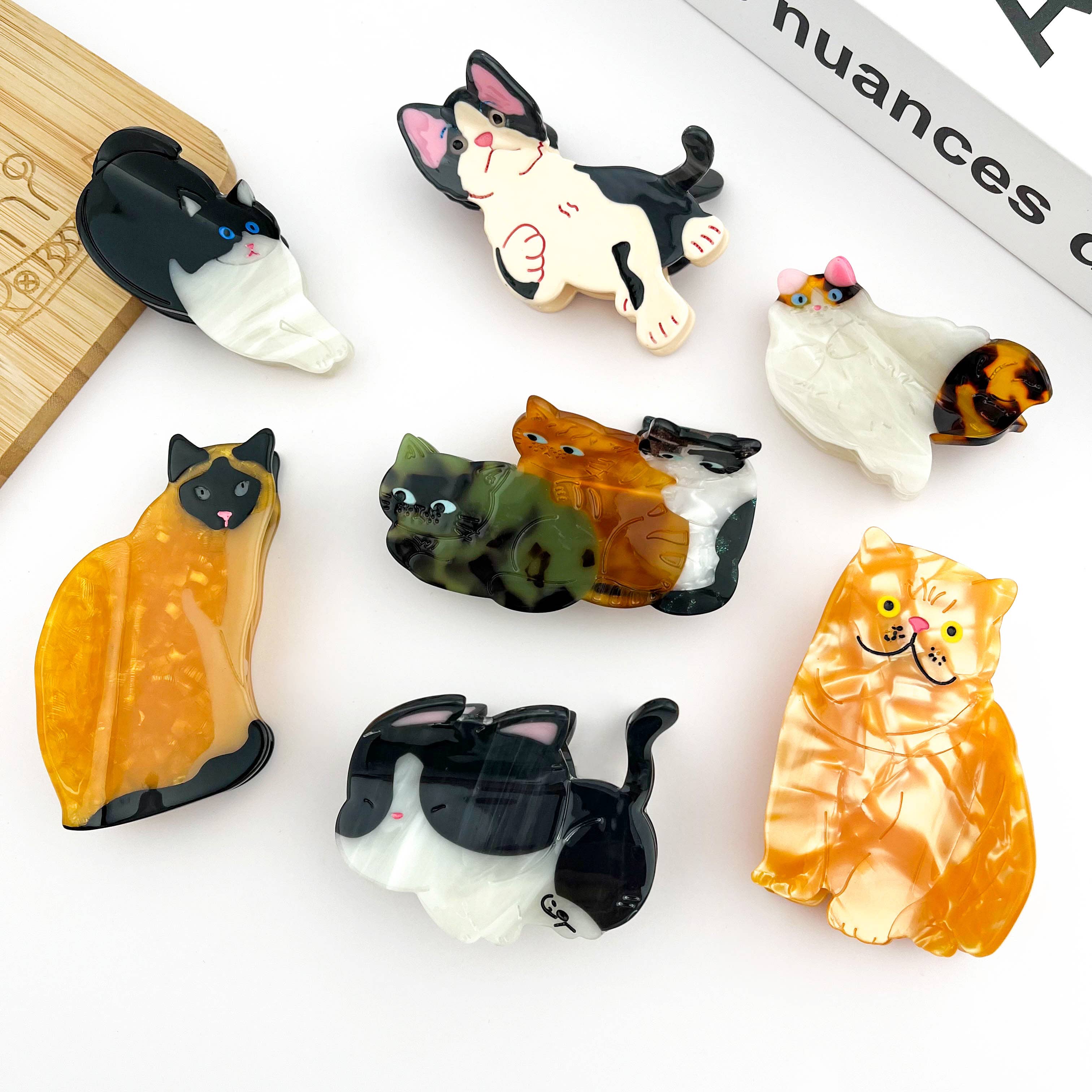 Adorable New Kitten Claw Clip, Pet Cat Hair Clip