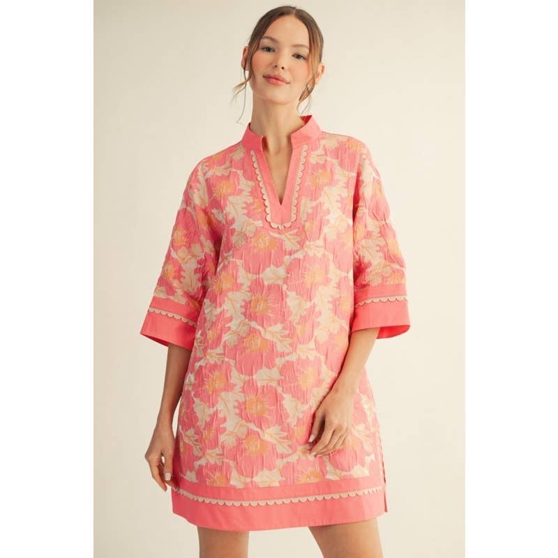 NEW Floral Jacquard Dress