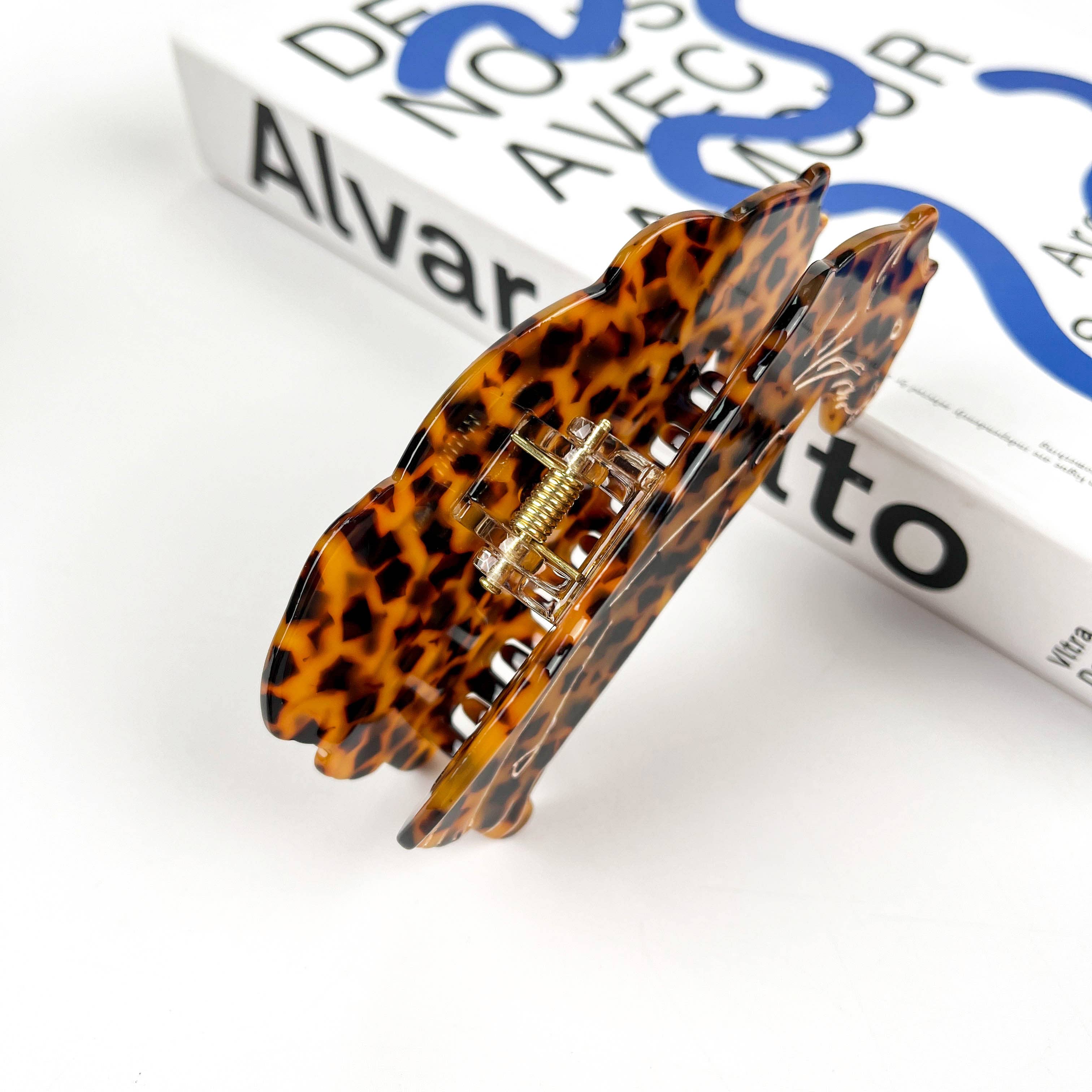 Jaguar Hair Clip,Animal Acetate Claw Clip