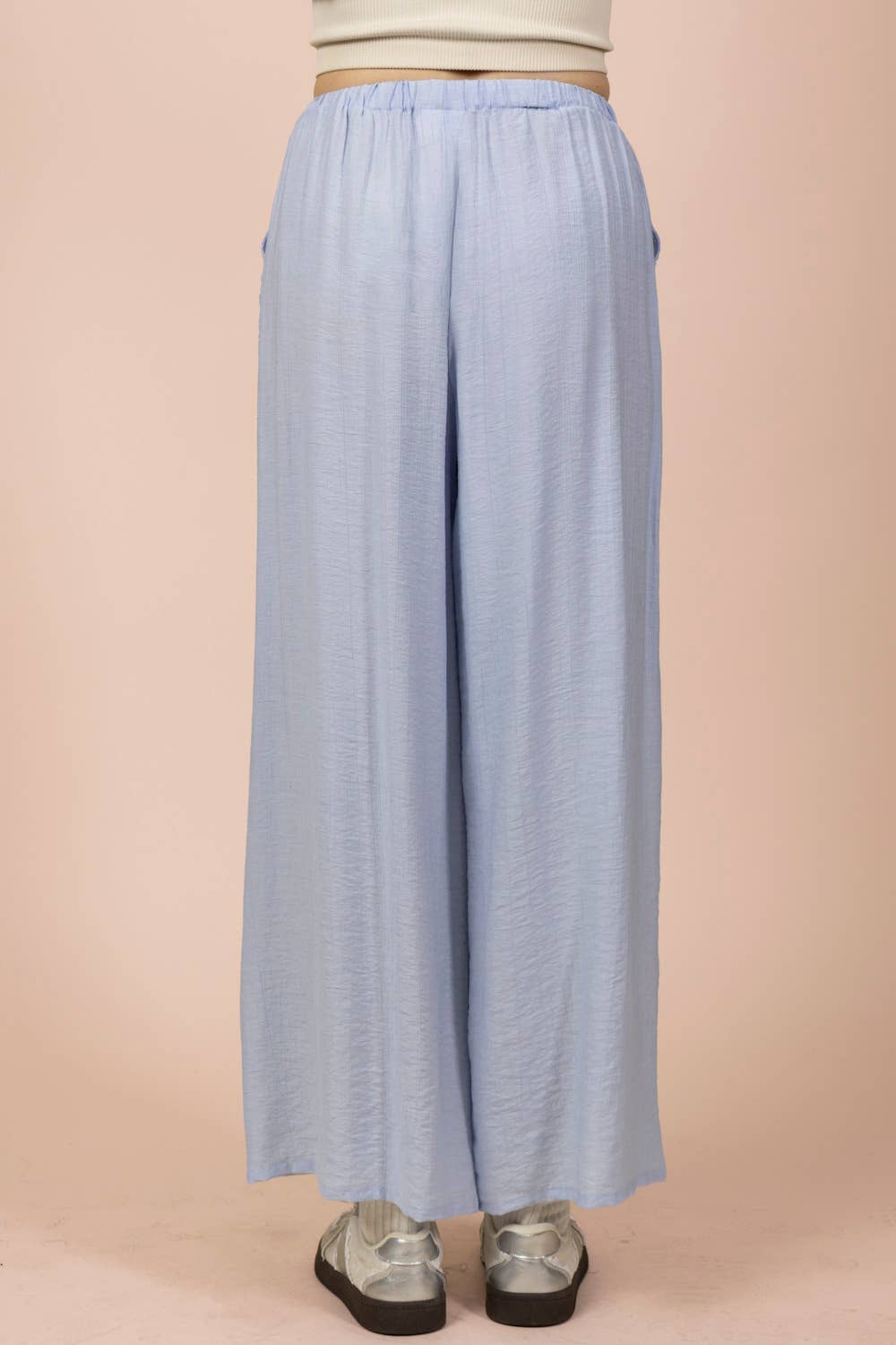 NP71047-Wide Leg Woven Pants