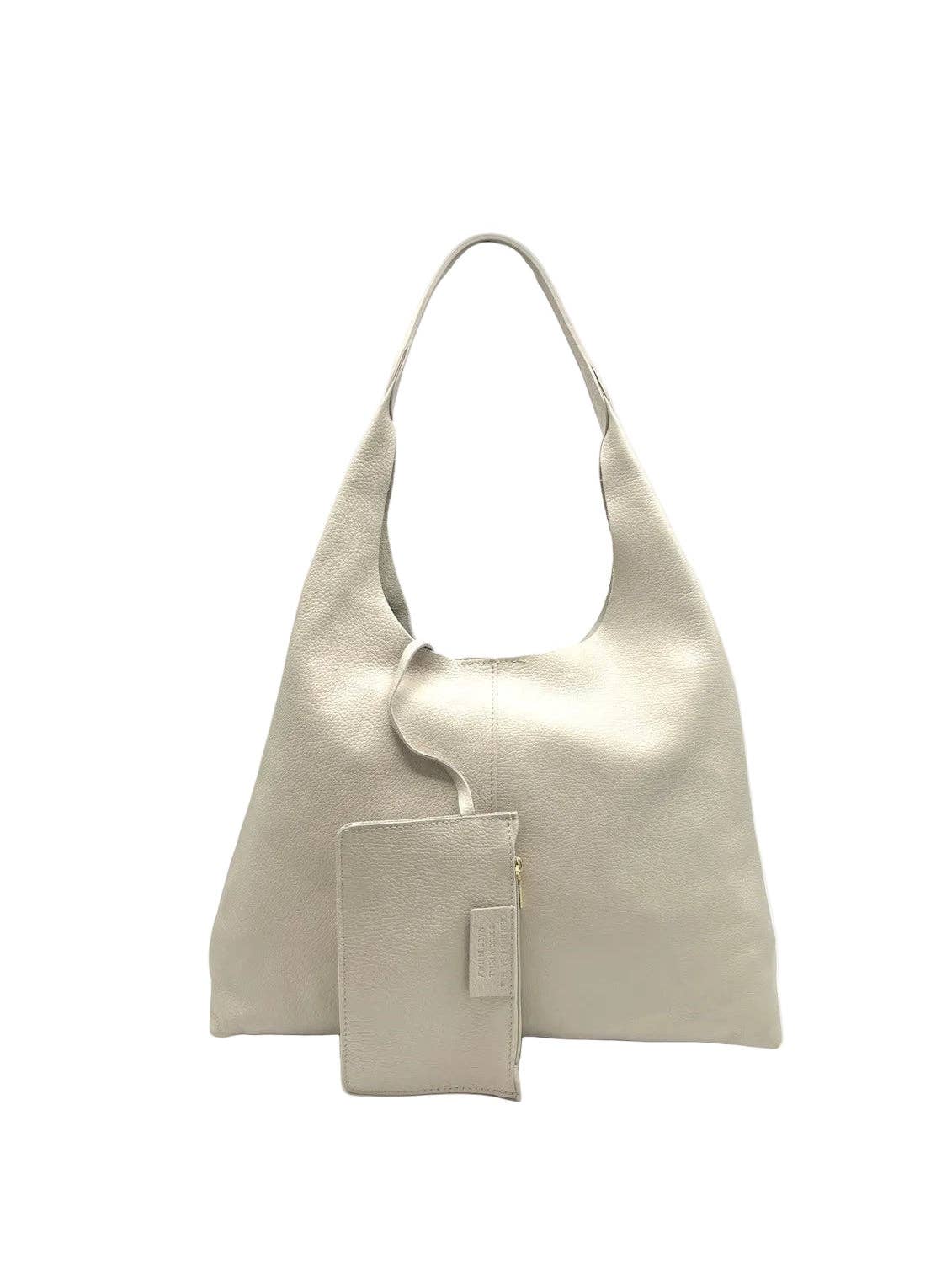 Women's Genuine Leather Hobo Bag, Made in Italy, art. 112710