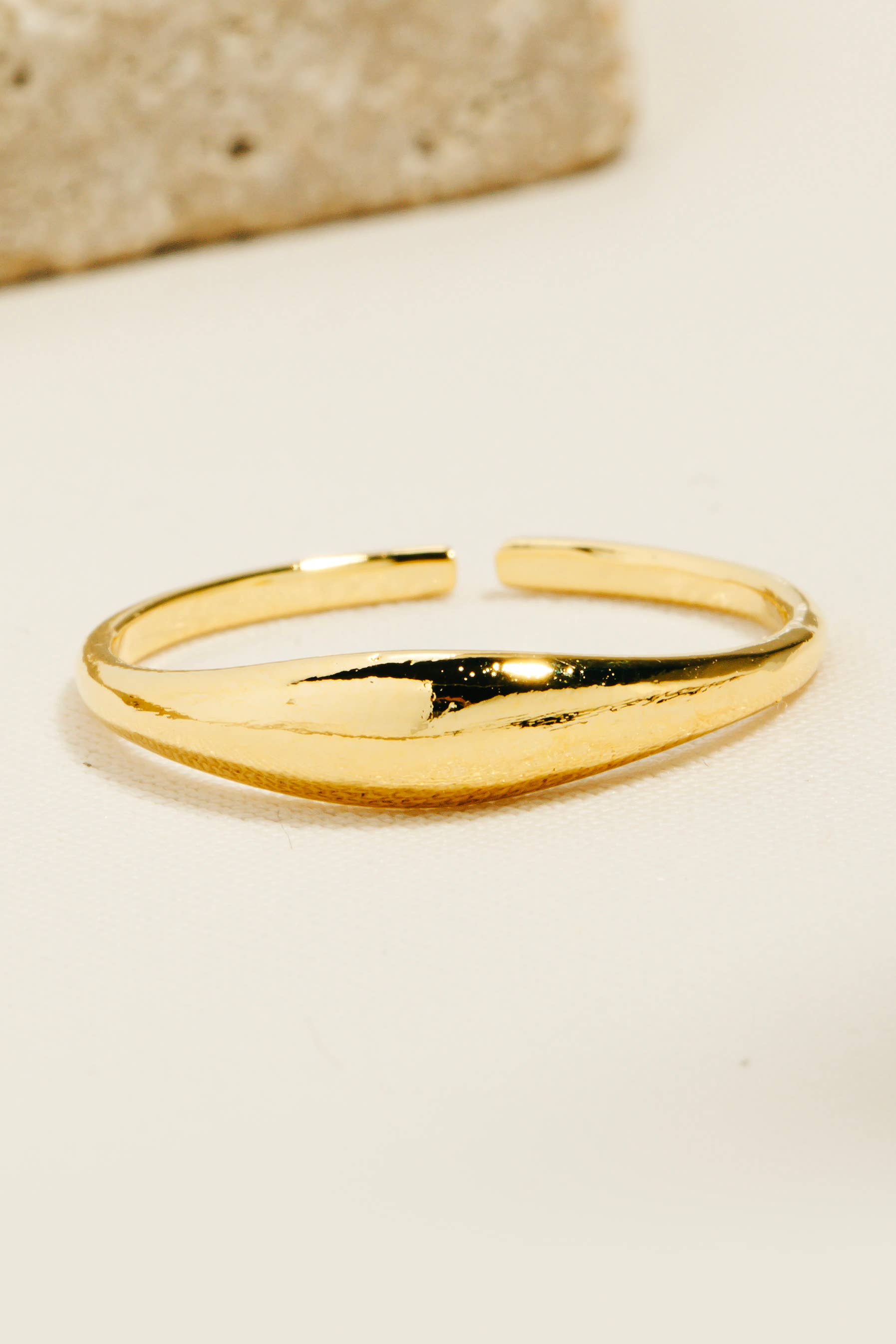 Gold Dipped Gold Dipped Thin Signet Open Band Ring