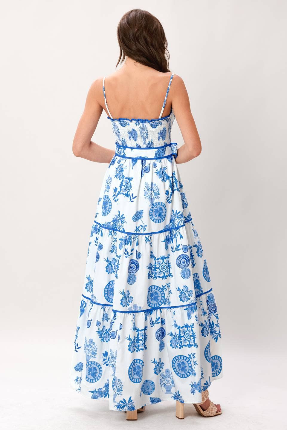 A printed woven maxi dress - ID23480
