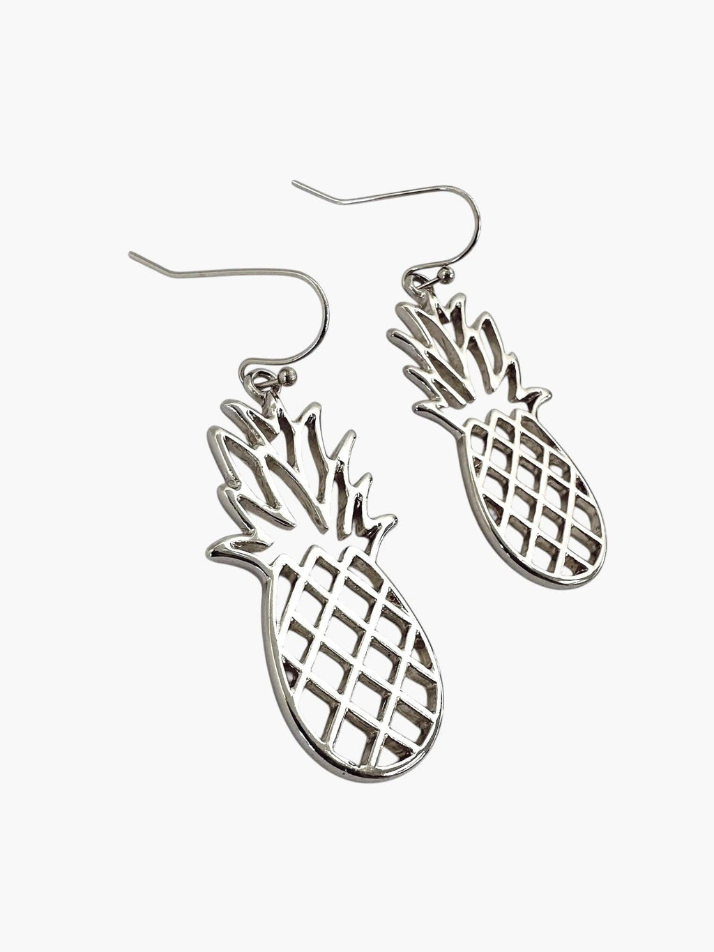 E0935| Fruit Pineapple Design Metal Drop Dangle Hook Earrings |AE5039