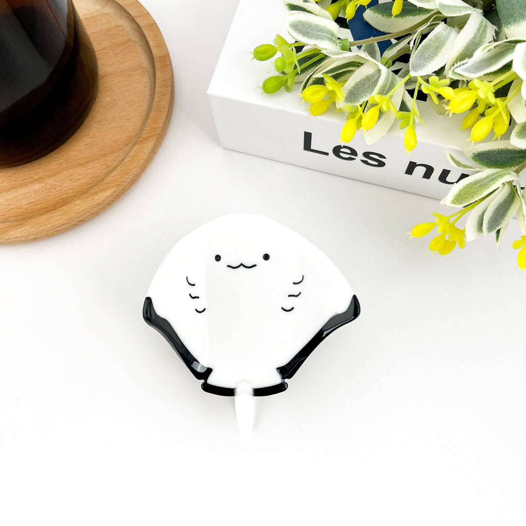 Manta Ray Hair Clip, Acetate Claw Clip