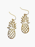 E0935| Fruit Pineapple Design Metal Drop Dangle Hook Earrings |AE5039