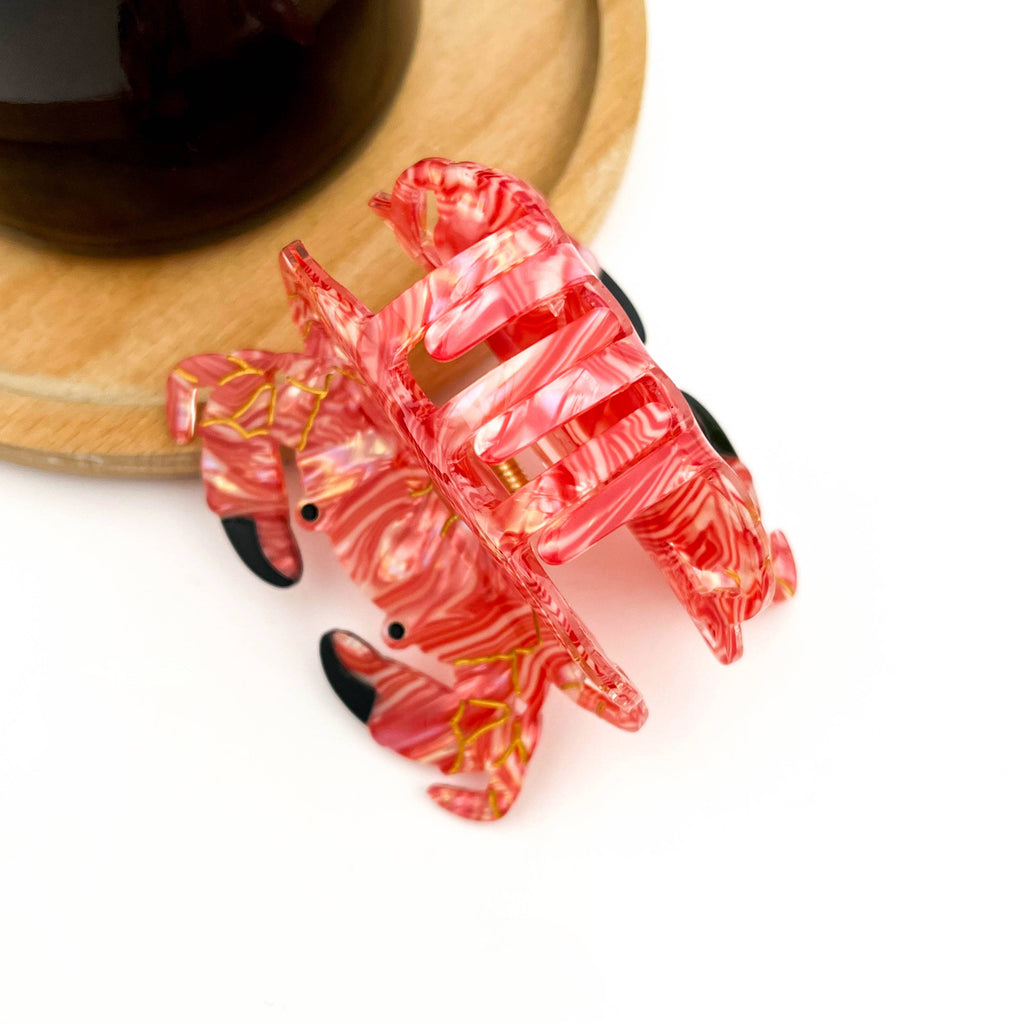 Cute Bread Crab Hair Claw Clip, Acetate Hair Clip