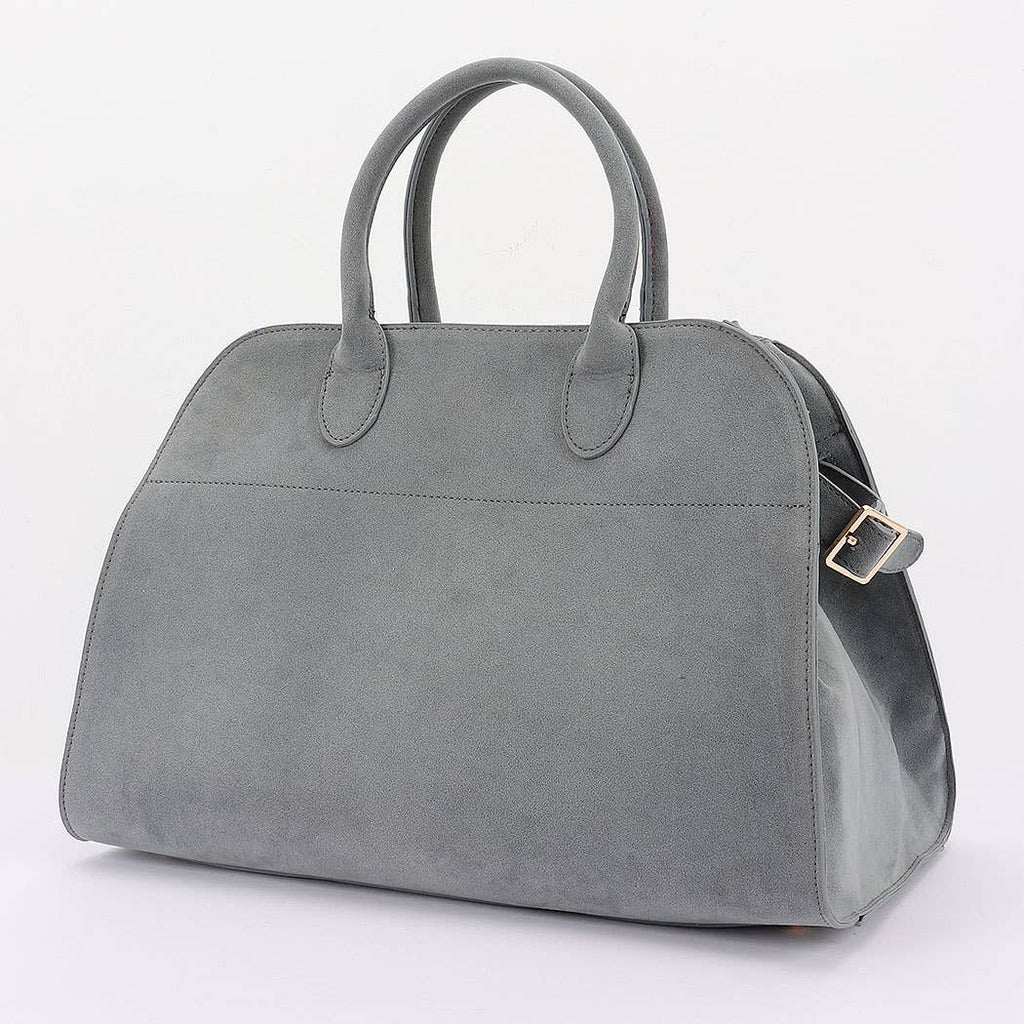 Faux Suede Tote Bag