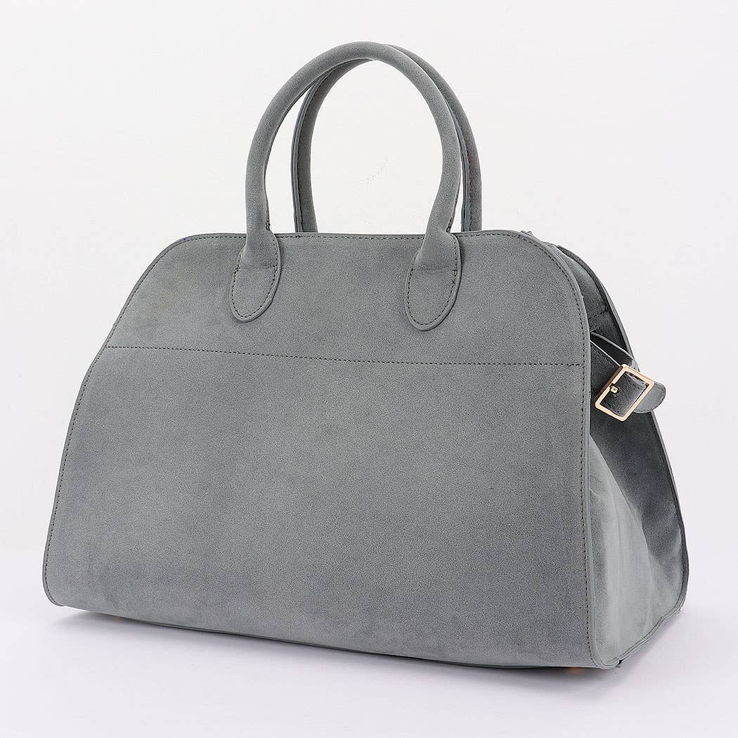 Faux Suede Tote Bag