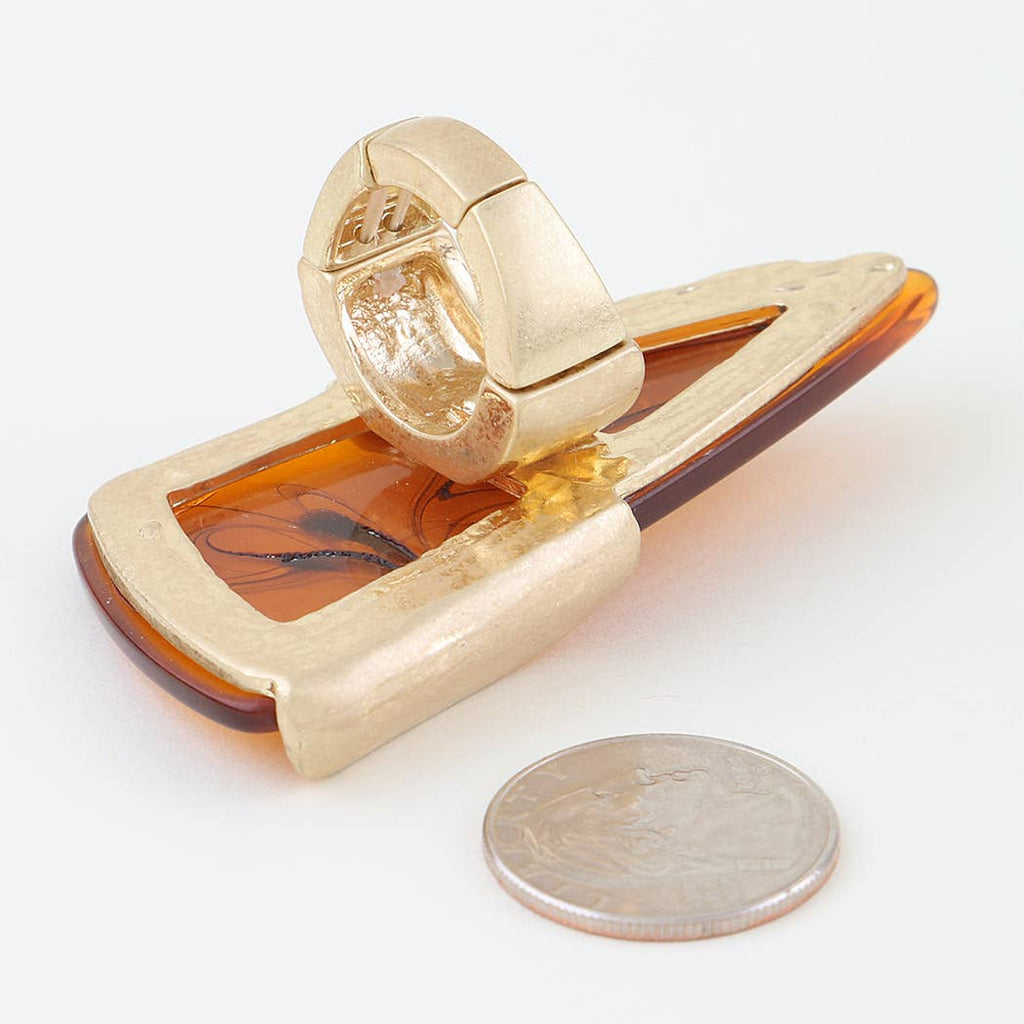 Marble Stone Chip Statement Ring
