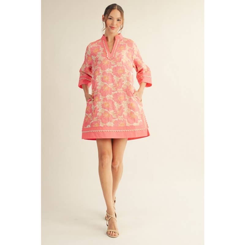 NEW Floral Jacquard Dress