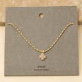Mini Cross Pearl Pendant Necklace