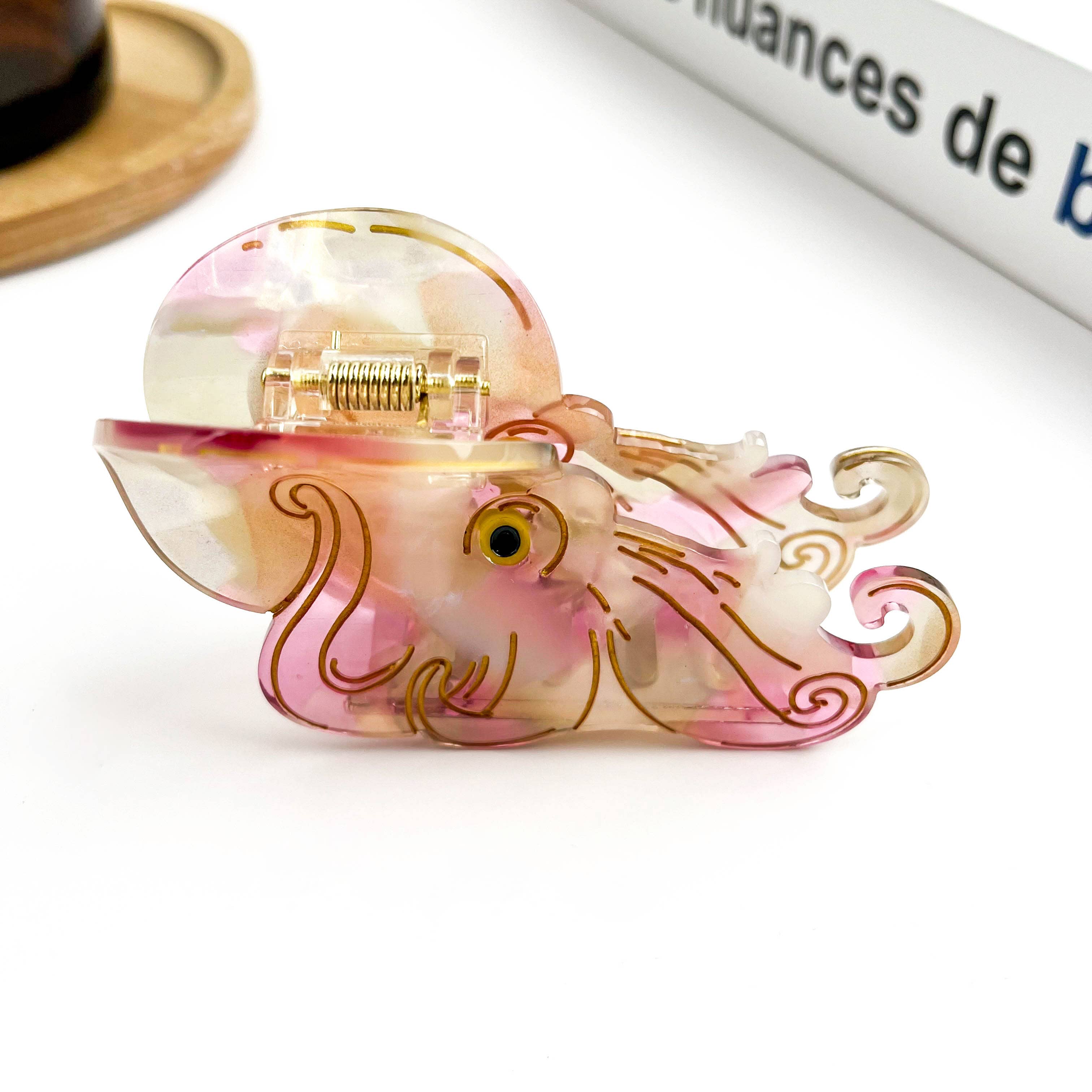 Color-Changing Octopus Claw Clip, Marine Animal Hair Clip