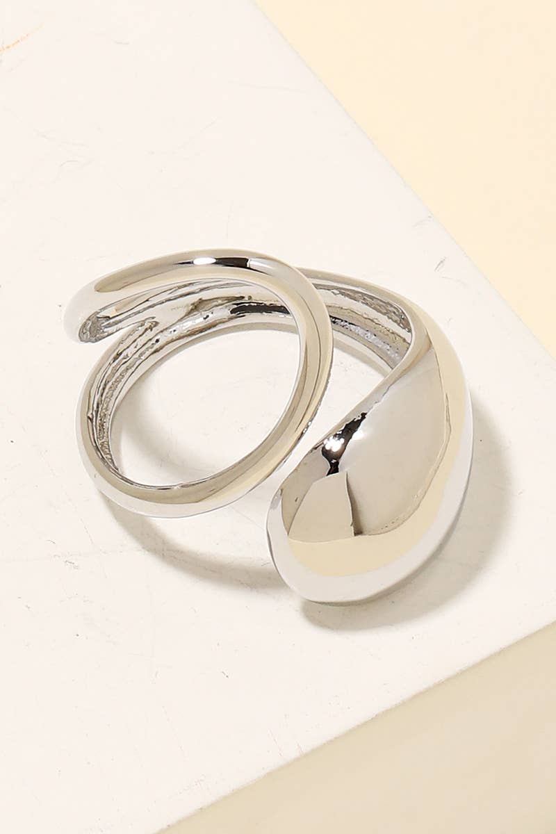 Gold Dipped Polished Rounded Band Ring