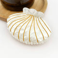 Vintage White Shell Hair Claw Clip, Elegant Hair Clip