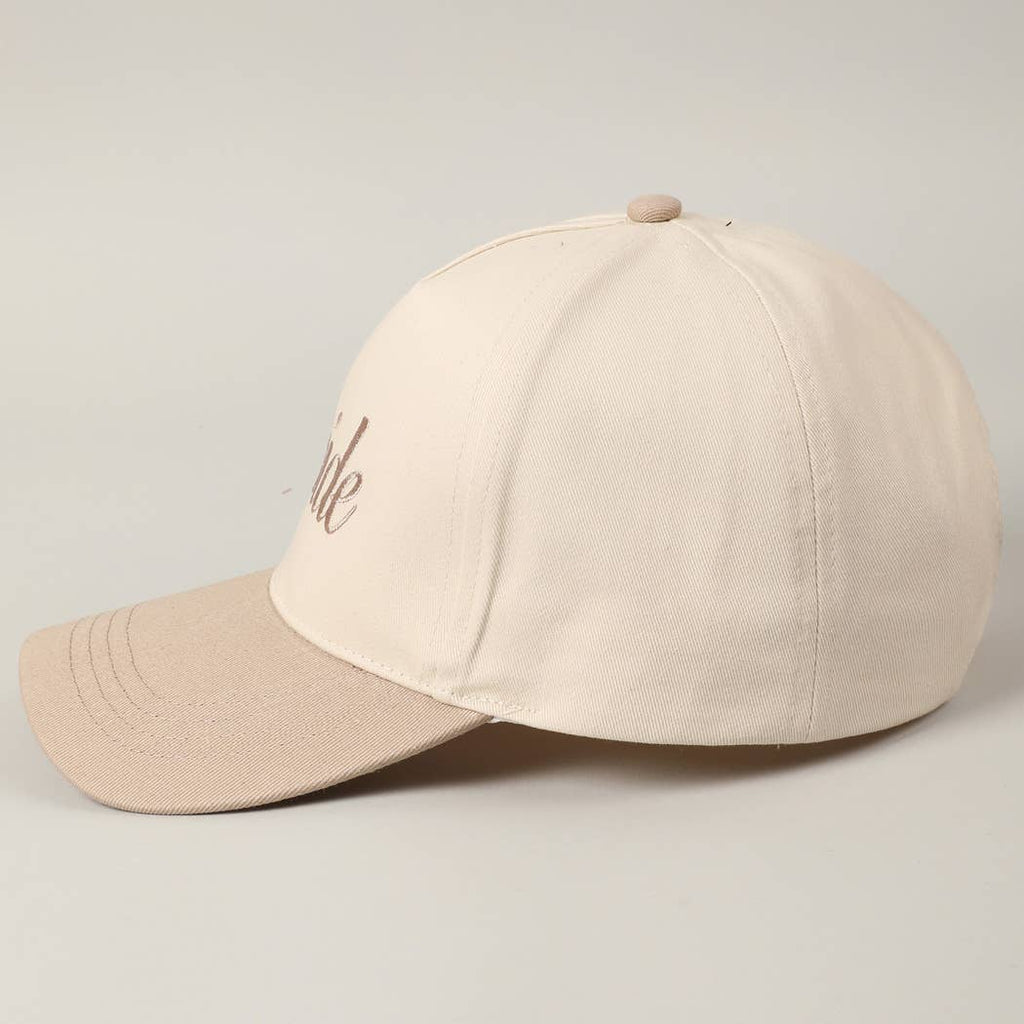 Bride Text Embroidery Two-Tone Trucker Hat