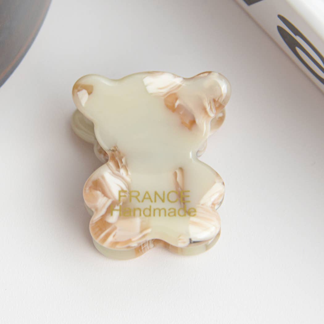 Acetate Mini Cute Cat and Bear Hair Clip