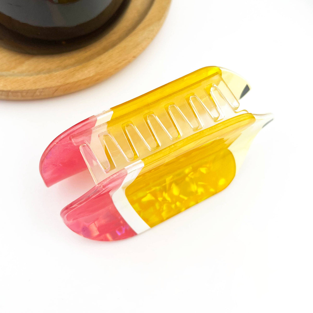 Yellow Pencil Claw Clip, Back to School Hair Clip