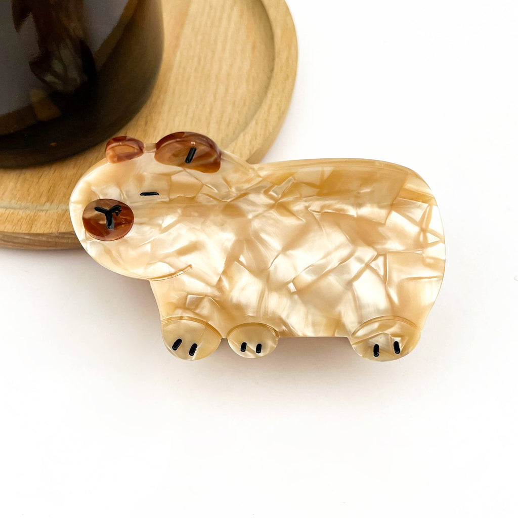 Animal Acetate Hair Claw Clip, Parrot, Capybara, Kangaroo