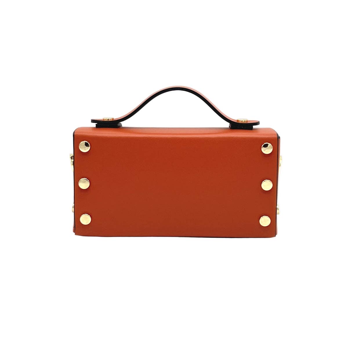 Genuine leather mini clutch bag with chain, Made in Italy, art. 112591New