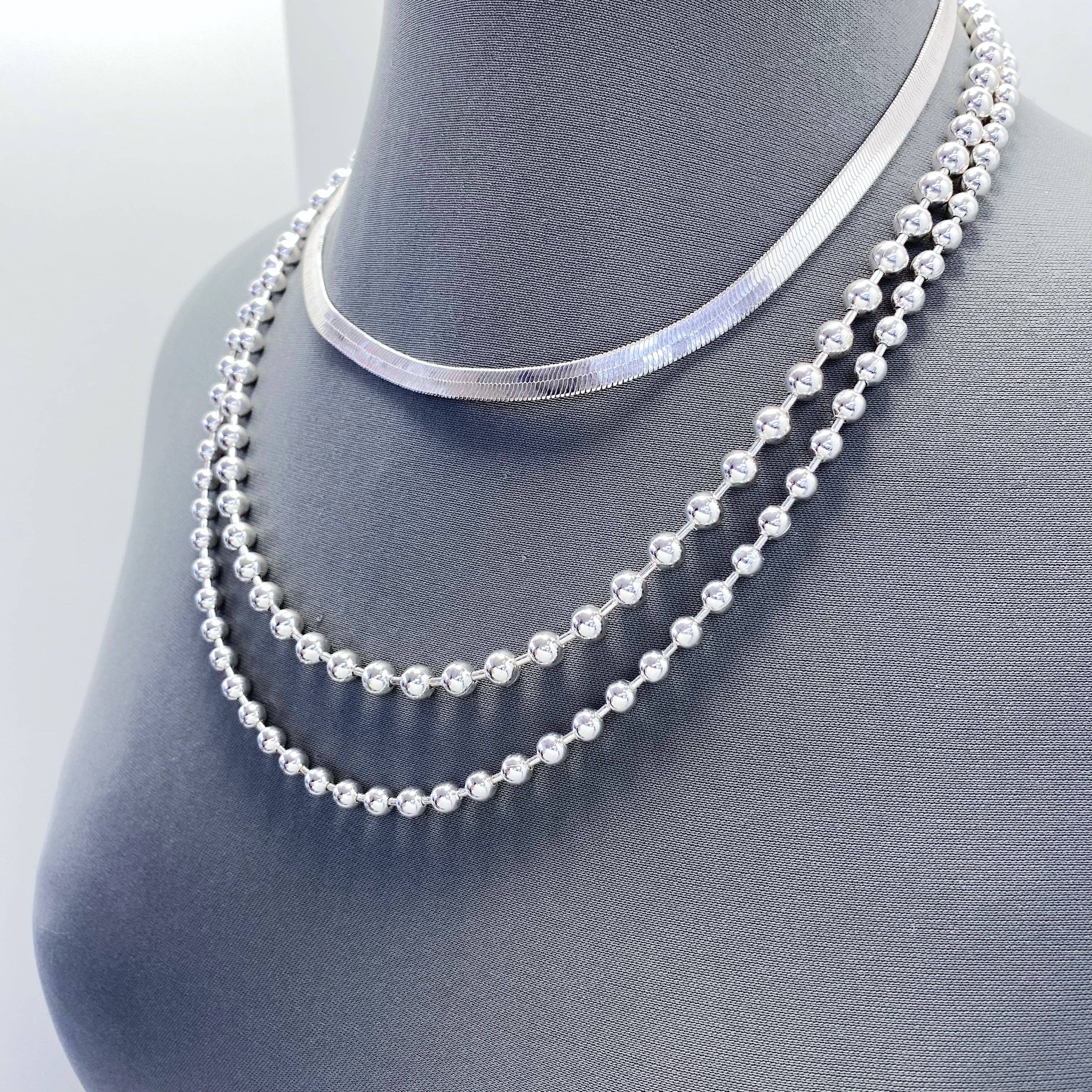 N0012 | Sleek Duo Chain Necklace | 25N1044