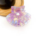 Purple Seashell Hair Claw Clip, Acetate Hair Clip