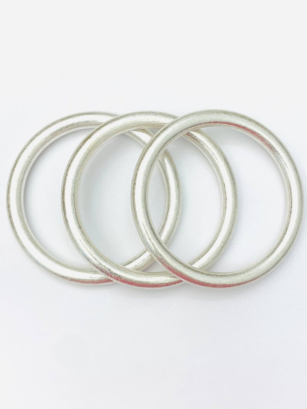 CHIC - Bold Vintage Bangles (set of 3)(matte silver) BR512