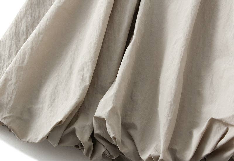 High Waist Paperbag Lantern Skirt – Women's Midi Skirt