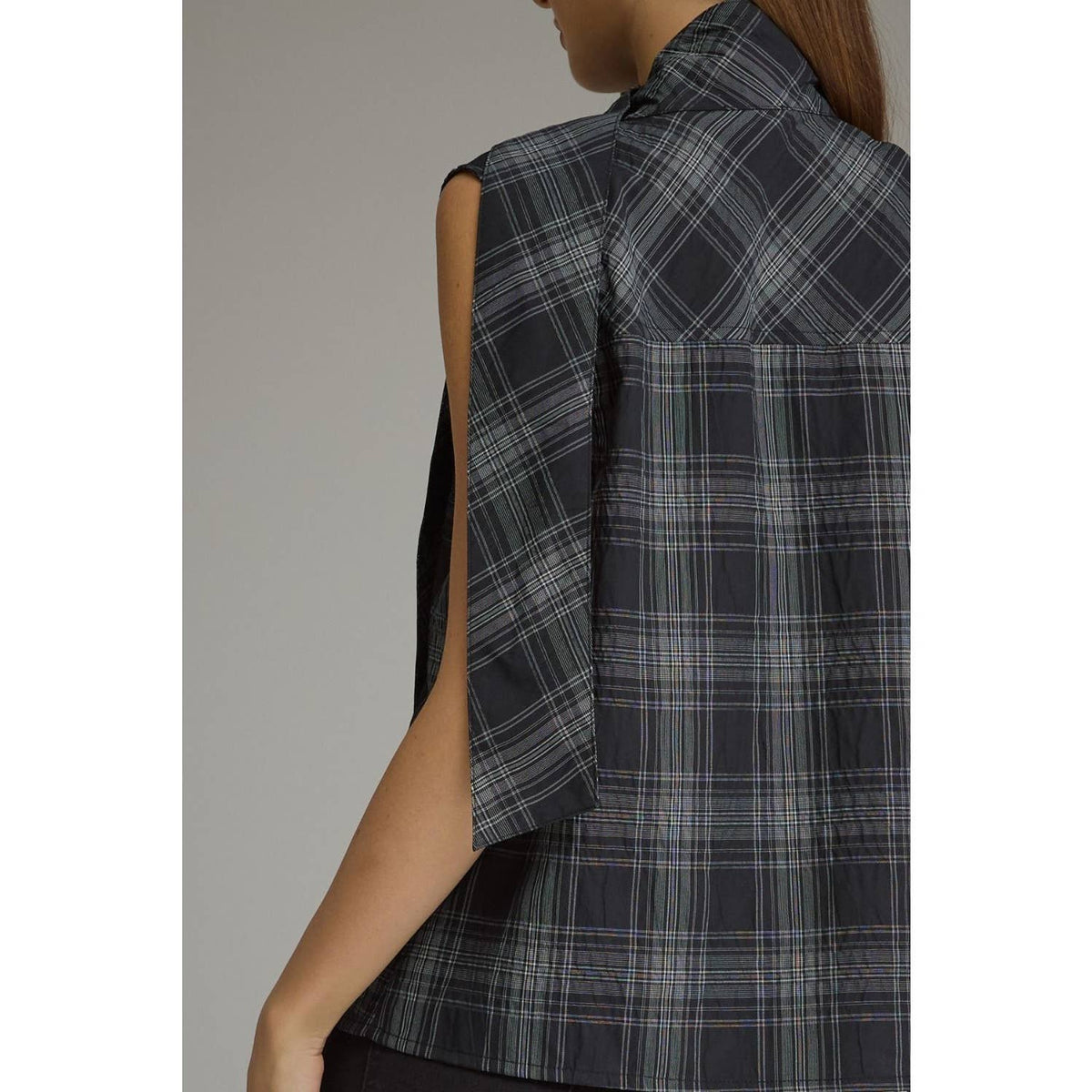 NEW Plaid sleeveless top