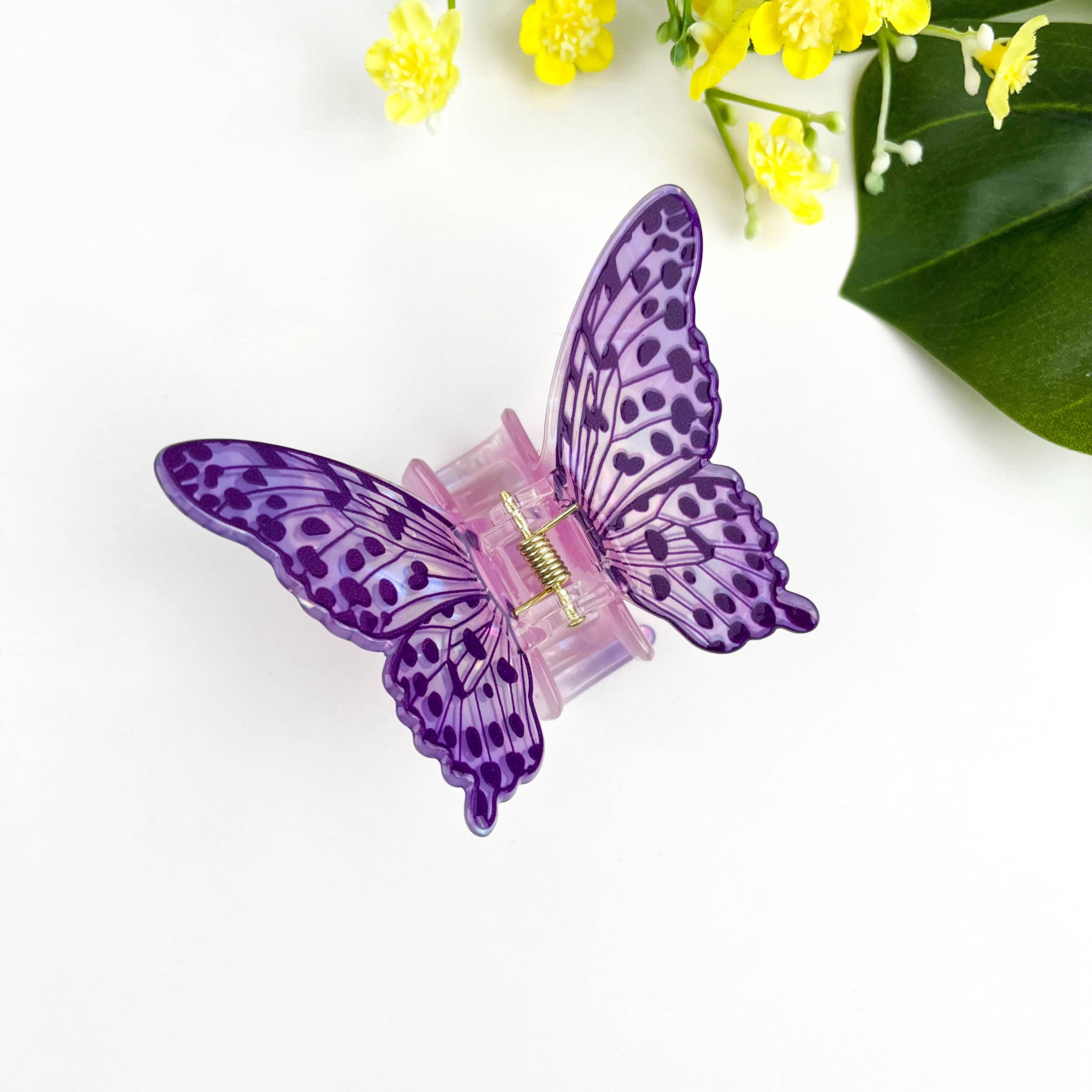 Elegant Colorful Butterfly Hair Claw Clip