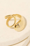 Gold Dipped Polished Rounded Band Ring