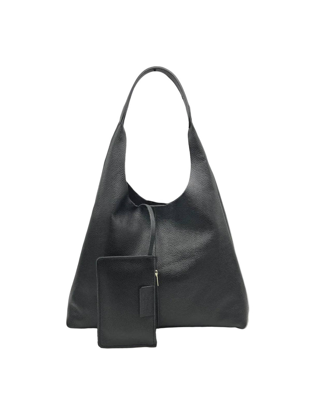 Women's Genuine Leather Hobo Bag, Made in Italy, art. 112710