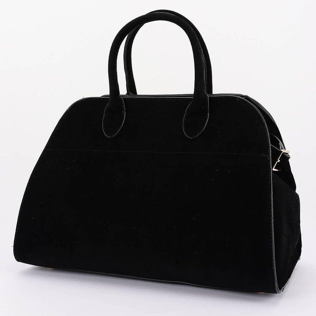 Faux Suede Tote Bag