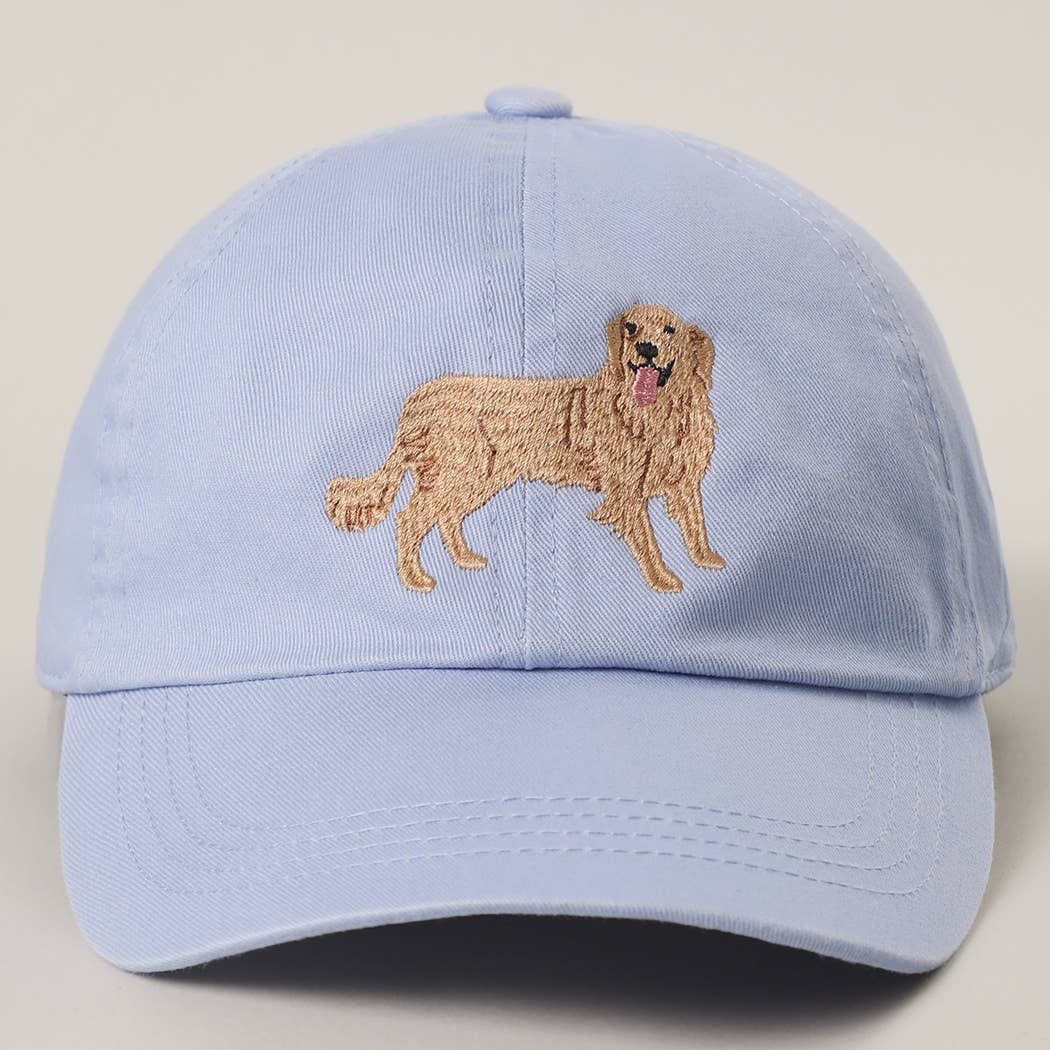 GOLDEN RETRIEVER Embroidery Cotton Baseball Cap